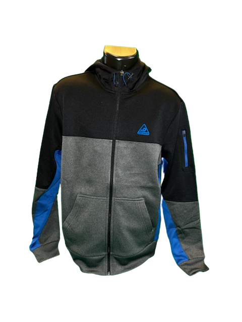 Colorblock Full-Zip Hooded Jacket