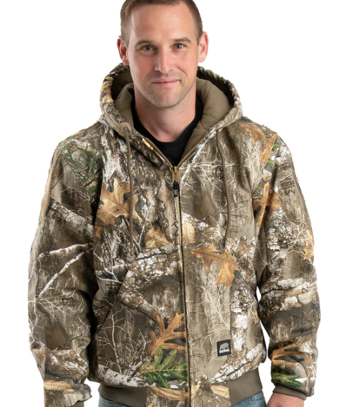 Berne Camo Hooded Cotton Duck Jacket