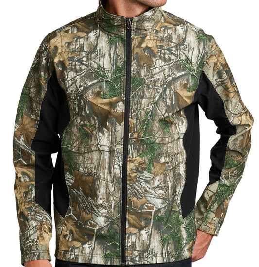 Soft Shell Jacket - Camouflage Colorblock